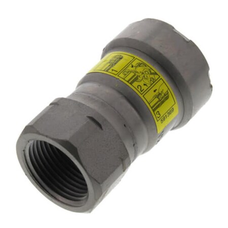 Escenografia 0.75 in. Steel Adapter MegaPressG, P X FPT Pipe Fitting, Black ES3440774